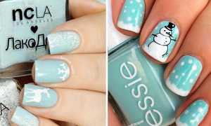 Нежный, яркий и необычно красивый маникюр на Новый год 2019