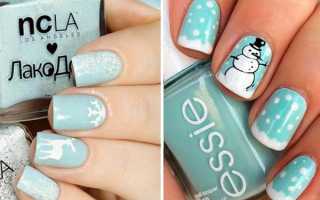 Нежный, яркий и необычно красивый маникюр на Новый год 2019